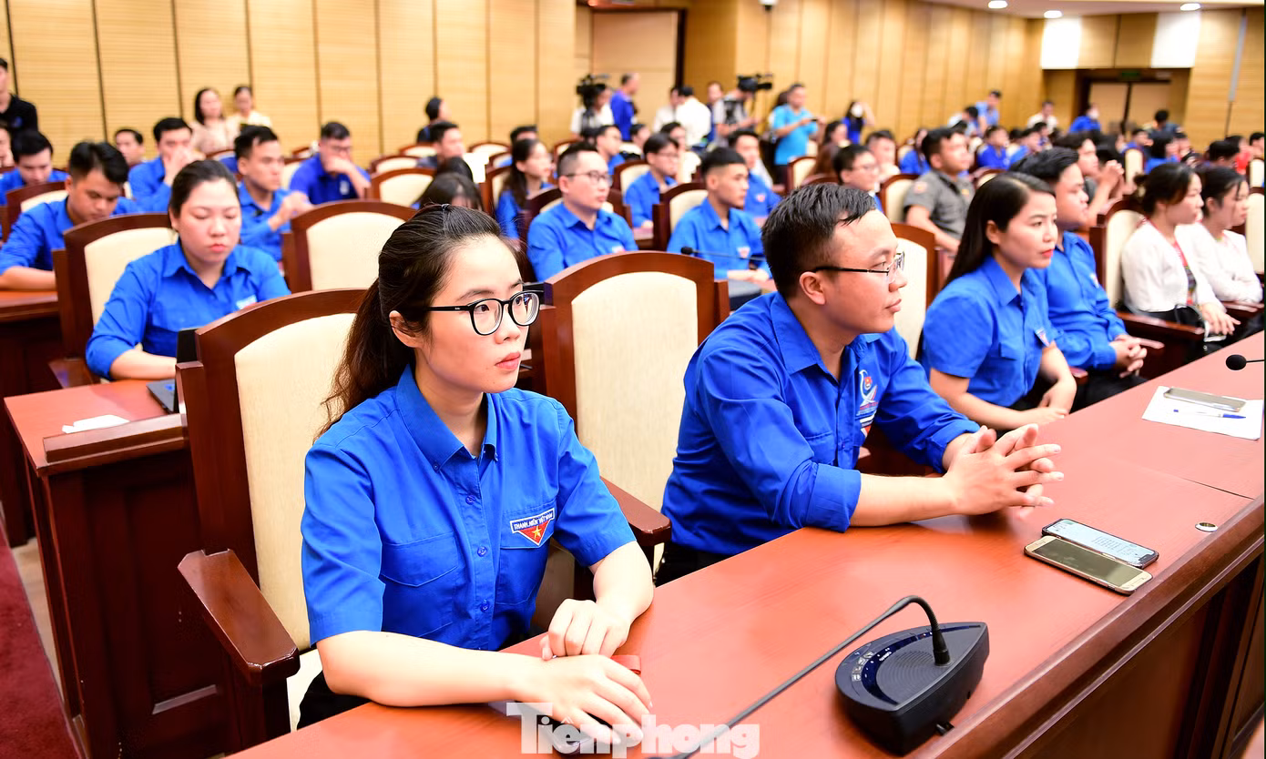 Hơn 150 đoàn viên, thanh niên thuộc nhiều khối đối tượng tham dự hội nghị. Ảnh: Xuân Tùng