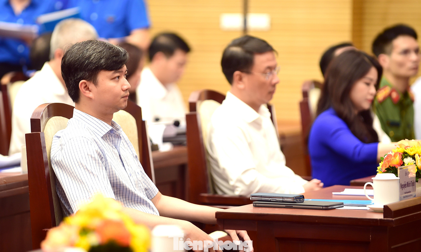 Bí thư T.Ư Đoàn, Chủ tịch T.Ư Hội Sinh viên Việt Nam Nguyễn Minh Triết dự chương trình. Ảnh: Xuân Tùng Bí thư T.Ư Đoàn, Chủ tịch T.Ư Hội Sinh viên Việt Nam Nguyễn Minh Triết dự chương trình. Ảnh: Xuân Tùng