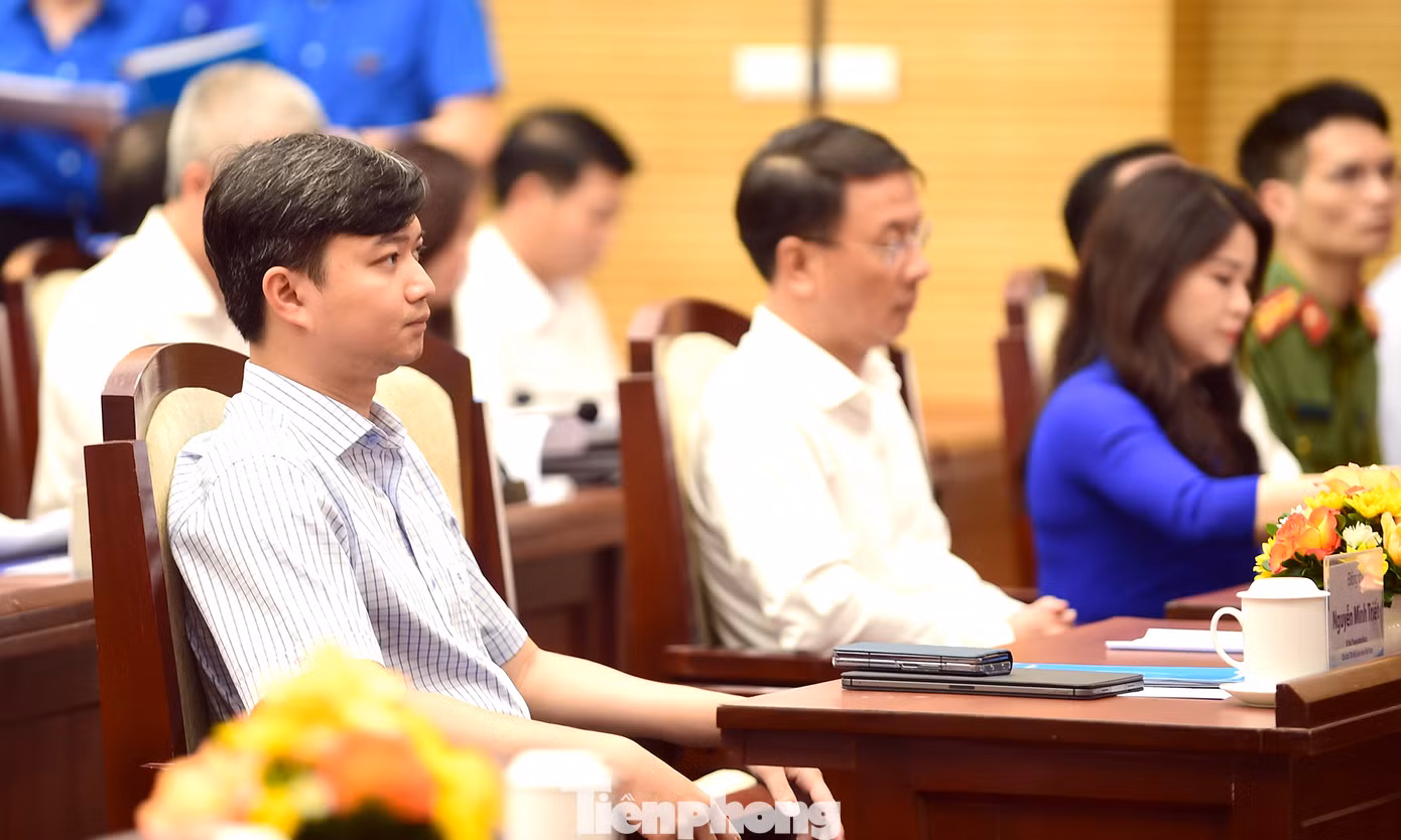 Bí thư T.Ư Đoàn, Chủ tịch T.Ư Hội Sinh viên Việt Nam Nguyễn Minh Triết dự chương trình. Ảnh: Xuân Tùng