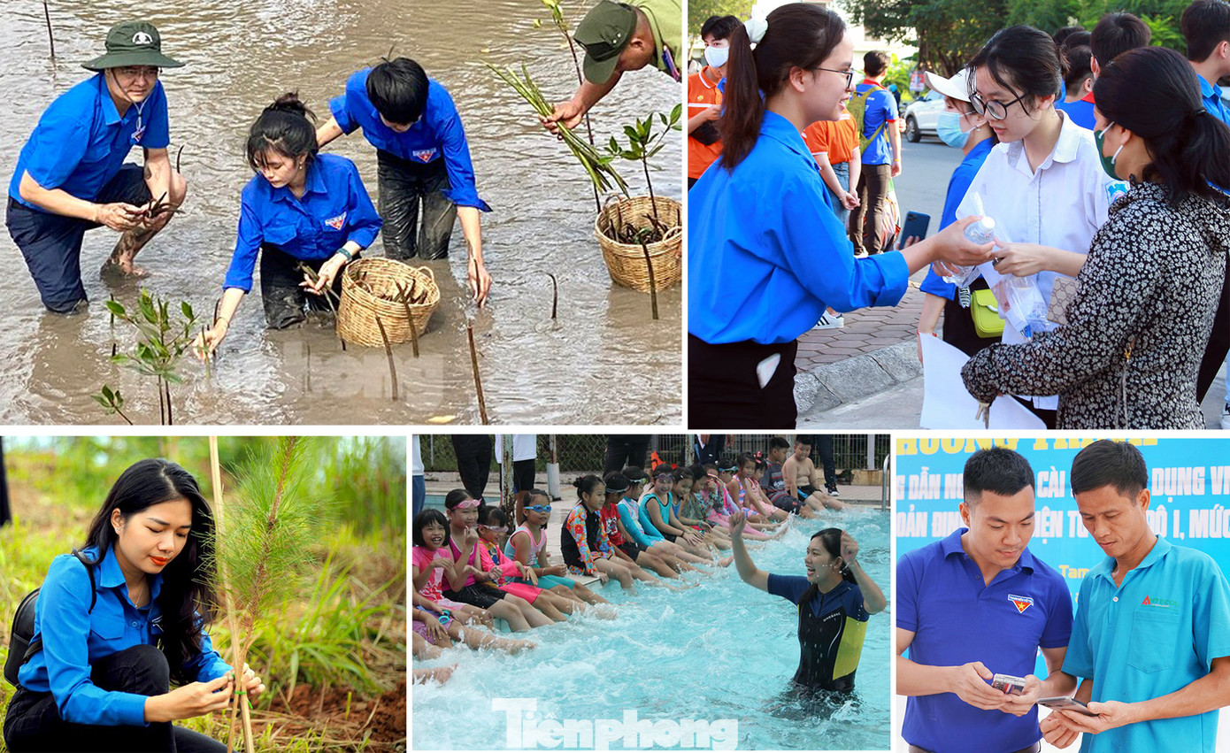 Màu áo xanh tiếp tục ghi dấu ấn trong các hoạt động tình nguyện Hè năm 2023 Màu áo xanh tiếp tục ghi dấu ấn trong các hoạt động tình nguyện Hè năm 2023