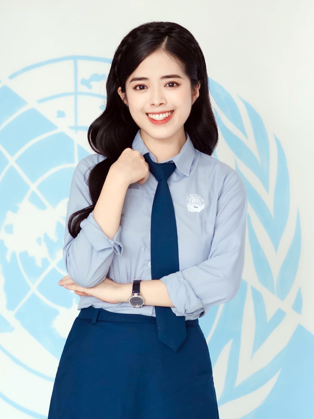 Thí sinh Nguyễn Diễm Quỳnh (SBD 12) chuyên ngành Quan hệ quốc tế.