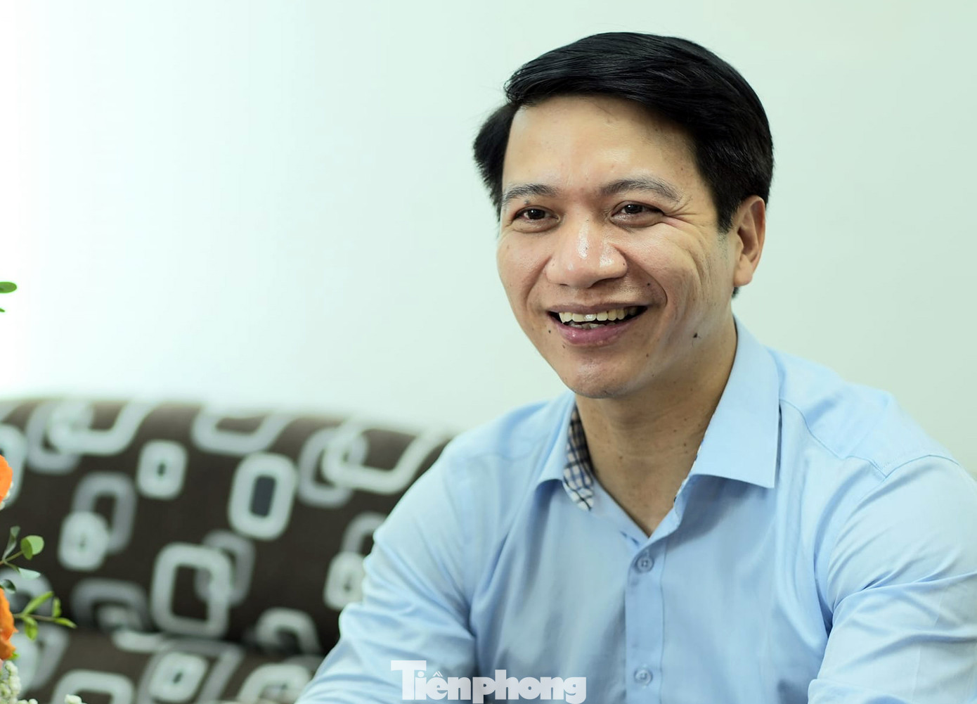 Anh Nguyễn Ngọc Lương tin tưởng Báo Tiền Phong tiếp tục phát huy truyền thống, tinh thần tiên phong, khẳng định uy tín, thương hiệu. Ảnh: Trọng Quân