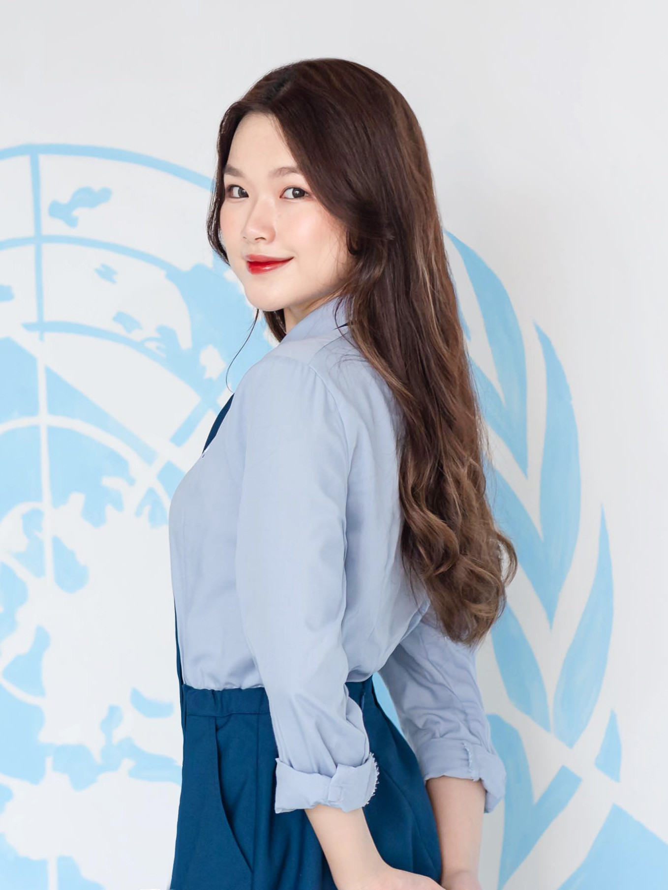 Thí sinh Đoàn Thị Xuân Linh (SBD 11) chuyên ngành Quan hệ quốc tế.