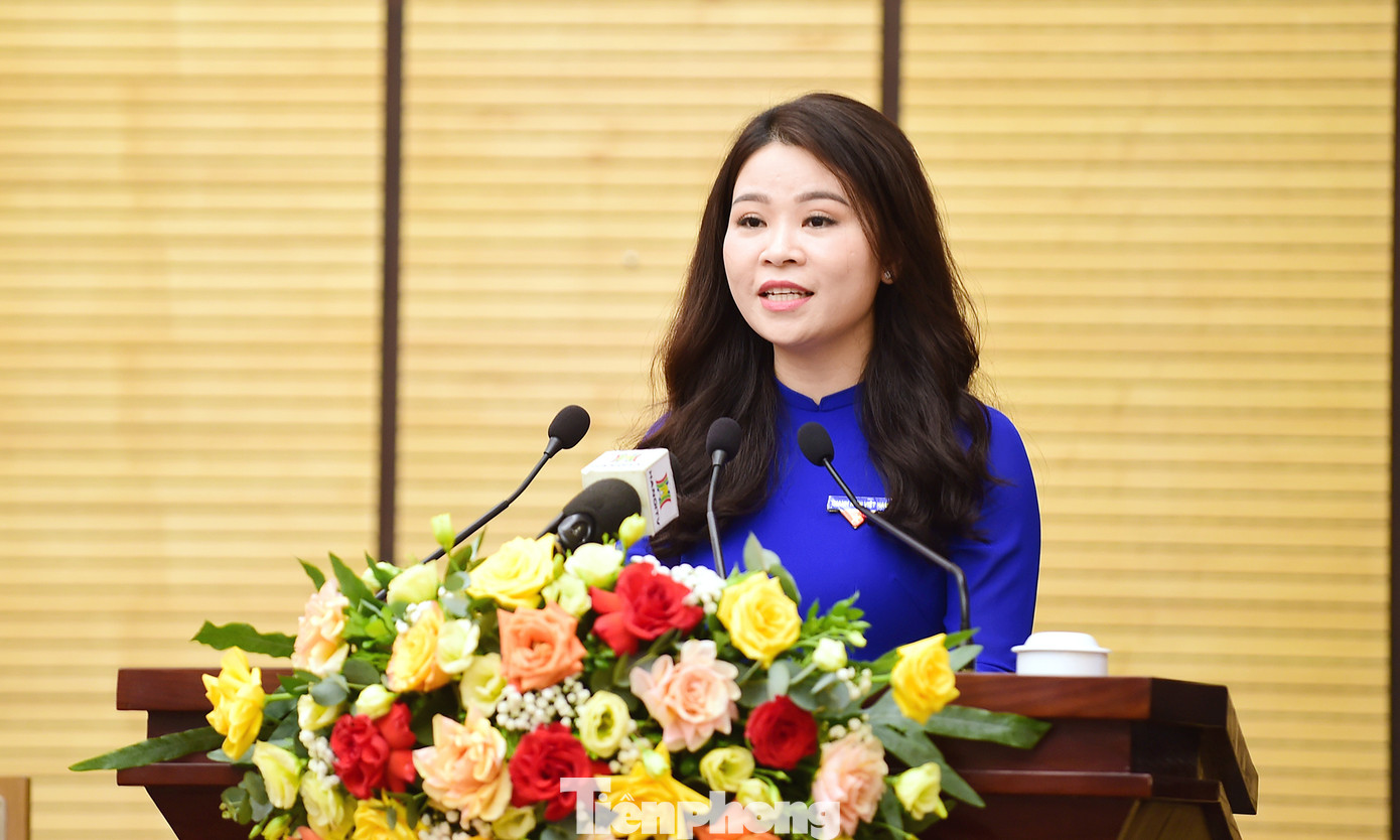 Bí thư Thành Đoàn Hà Nội Chu Hồng Minh phát biểu tại hội nghị . Ảnh: Xuân Tùng Bí thư Thành Đoàn Hà Nội Chu Hồng Minh phát biểu tại hội nghị . Ảnh: Xuân Tùng