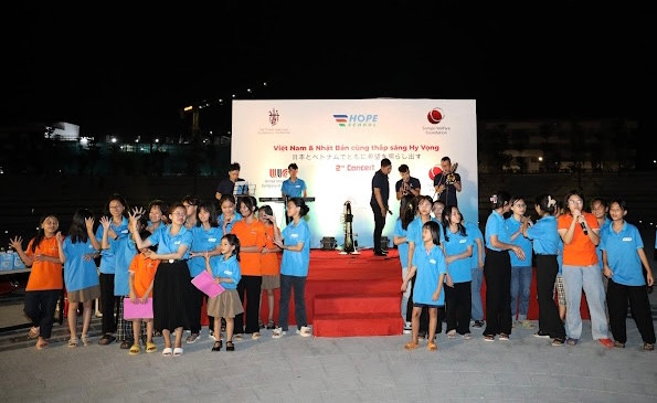 Nhiều tiết mục âm nhạc được các em thiếu nhi biểu diễn. Ảnh: BTC Nhiều tiết mục âm nhạc được các em thiếu nhi biểu diễn. Ảnh: BTC