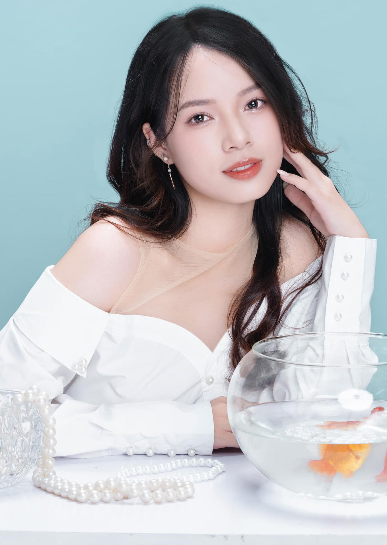 Thí sinh Nguyễn Hà Thảo Trang (SBD 05) chuyên ngành Truyền thông quốc tế.