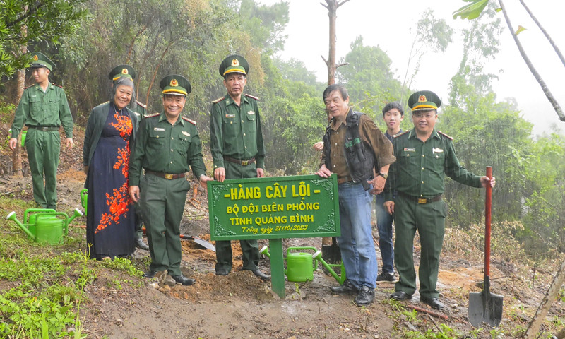 10 cây lội là tấm lòng tri ân của BĐBP tỉnh Quảng Bình đối với Đại tướng