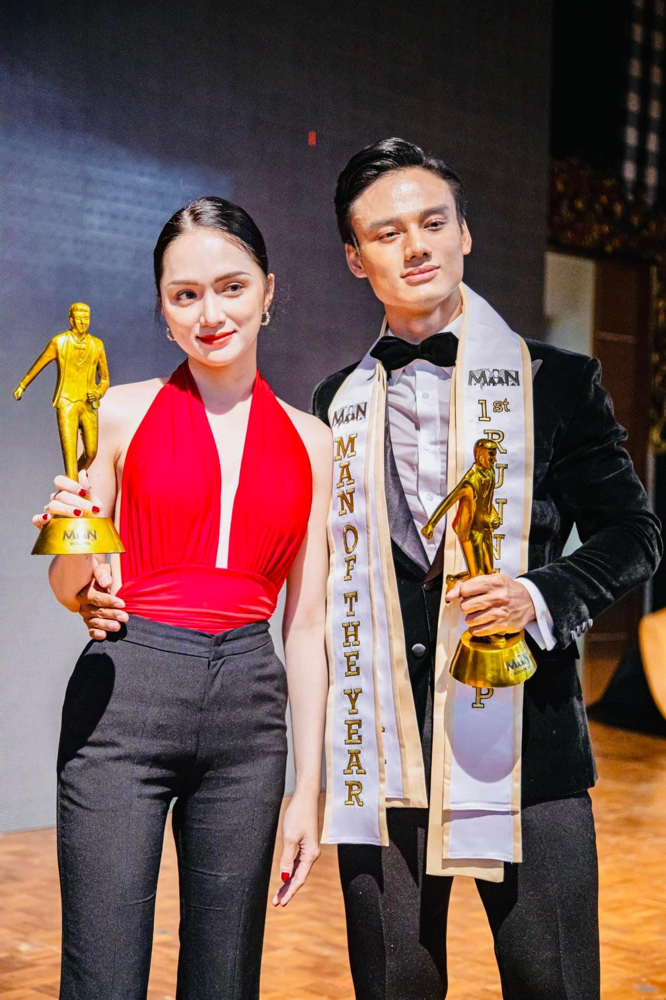 Hương Giang bên cạnh Minh Khắc