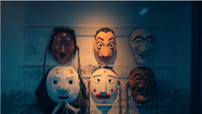 Những chiếc mặt nạ bí ẩn xuất hiện trong teaser mới nhất của Money Heist bản Hàn. Những chiếc mặt nạ bí ẩn xuất hiện trong teaser mới nhất của Money Heist bản Hàn.