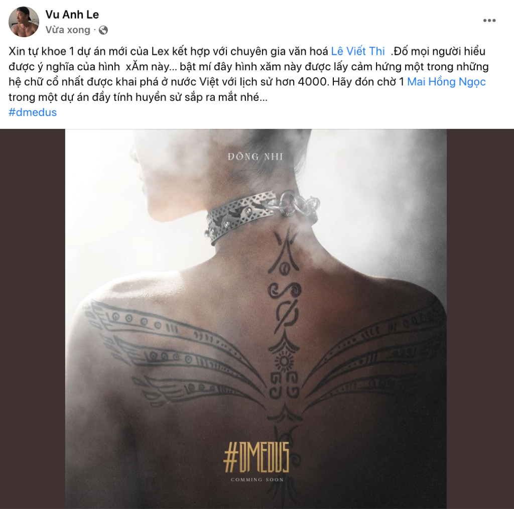 Bài đăng của giám đốc sáng tạo hợp tác với Đông Nhi trong sản phẩm lần này