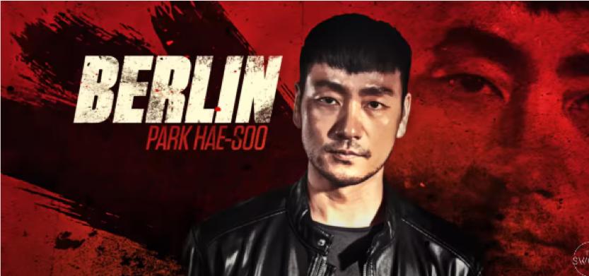 Tạo hình khá bụi bặm của "Berlin" Park Hae Soo. Tạo hình khá bụi bặm của "Berlin" Park Hae Soo.