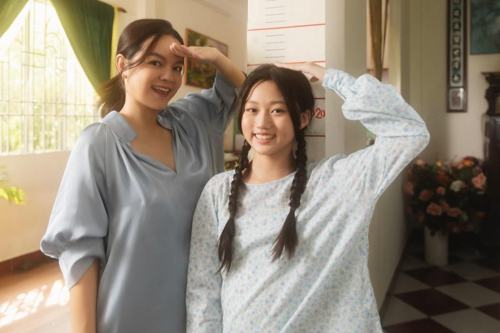 Phạm Quỳnh Anh và diễn viên nhí Mai Cát Vi