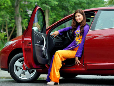 Một mẫu xe đang được giới thiệu tại Việt Nam