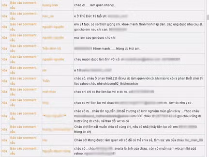 Nhiều trang web được các bà quan tâm, tại những địa chỉ này, nhiều cuộc nói chuyện mùi mẫn xen lẫn những màn ngã giá diễn ra sôi động như “chợ tình”