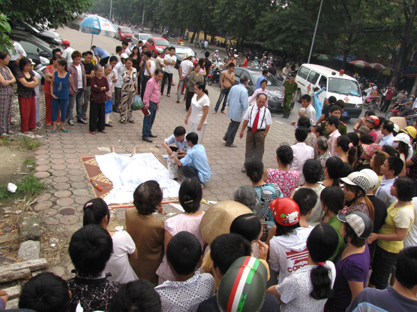 Hiện trường nơi phát hiện xác chết. Ảnh: Tuấn Nguyễn. Hiện trường nơi phát hiện xác chết. Ảnh: Tuấn Nguyễn