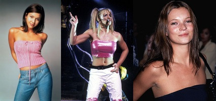 Áo ống được nhiều ngôi sao thế giới yêu thích ở những thập niên 2000.