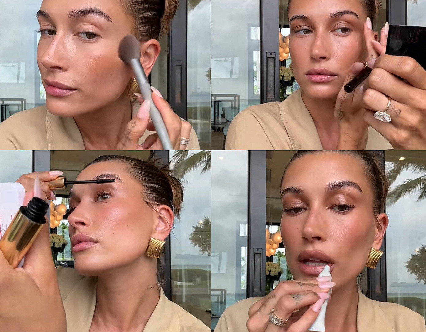 Lớp nền cần mịn và lì chứ không căng bóng như khi trang điểm kiểu Hàn, sử dụng mascara để làm dày mi và tô son cho môi trông đầy đặn hơn.