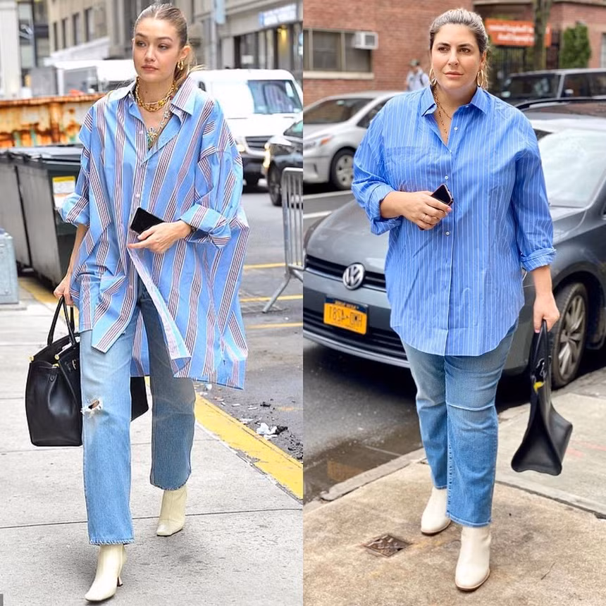 Trang Instagram của Katie Sturino được hội chị em theo dõi để tìm cảm hứng thời trang vì cô luôn cổ vũ mọi người ăn mặc đẹp kể cả khi bạn béo hay gầy.