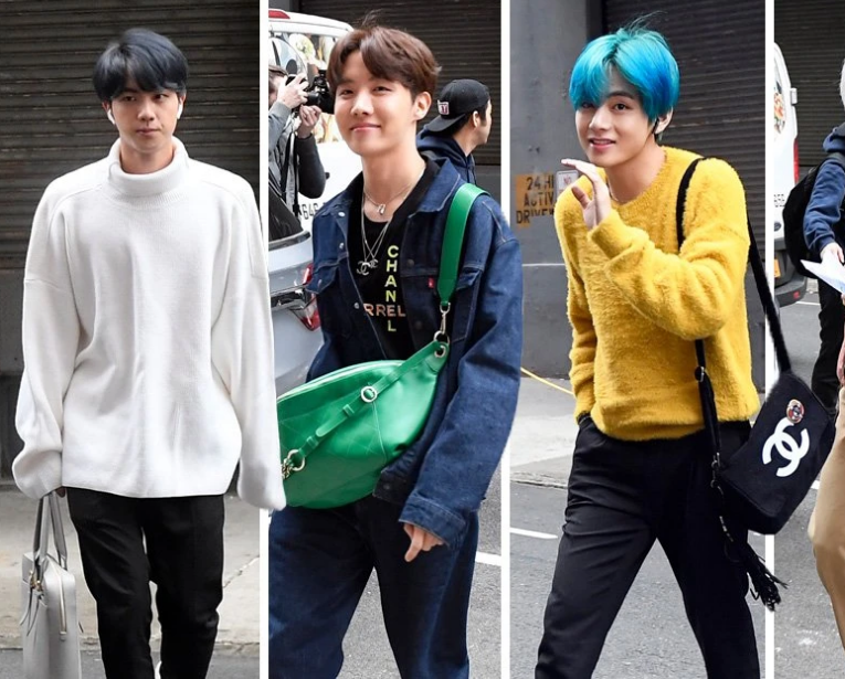 Những chiếc túi xách đang chiếm vị trí trung tâm trong tủ đồ của các nam thần K-Pop. Những chiếc túi xách đang chiếm vị trí trung tâm trong tủ đồ của các nam thần K-Pop.