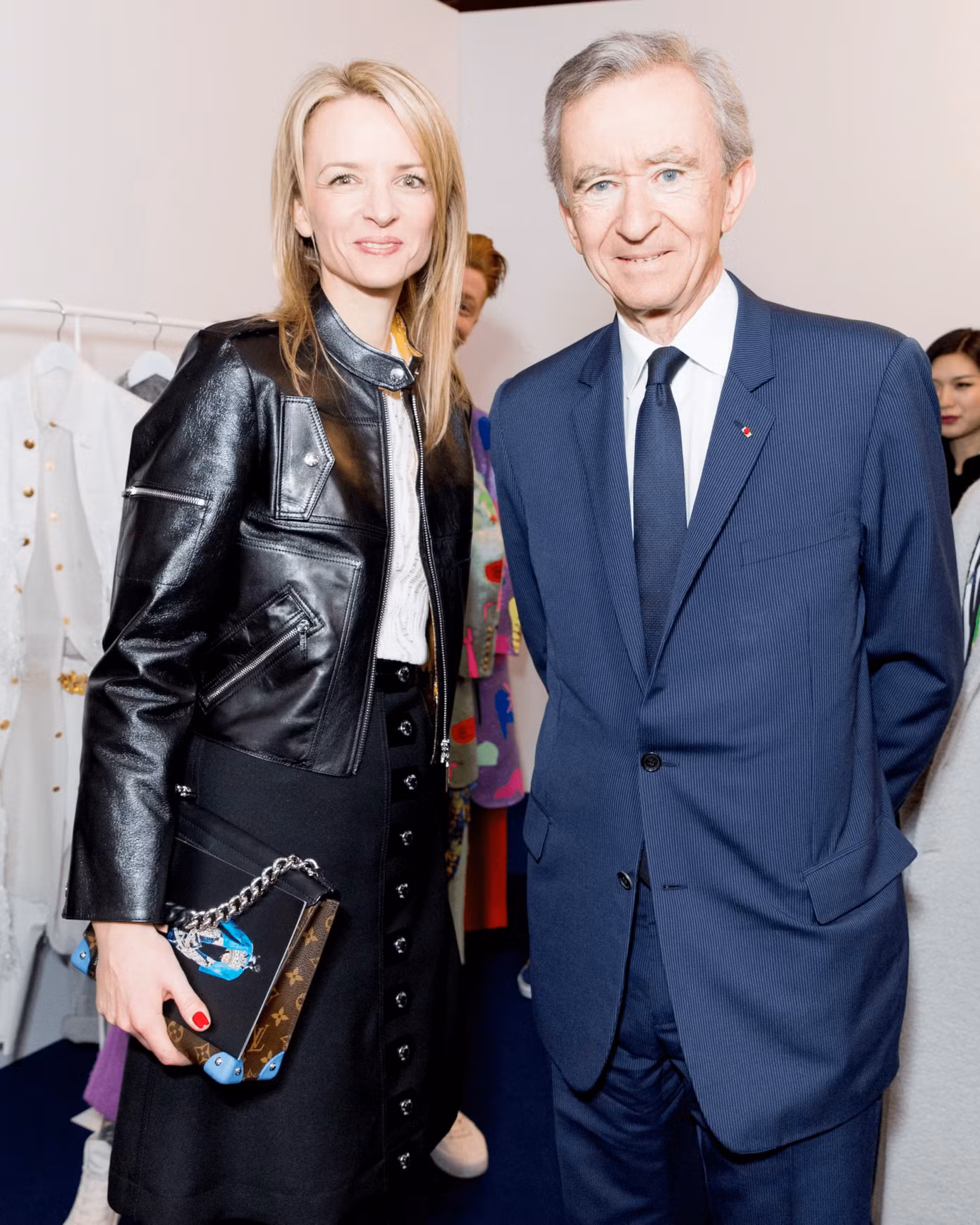 Bernard Arnault và con gái lớn Delphine.
