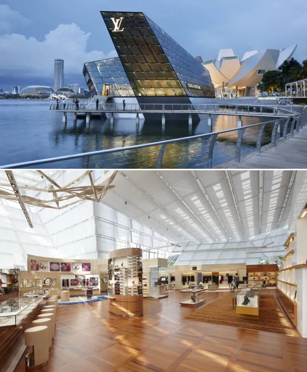 Louis Vuitton đã chọn Singapore để đặt công trình nghệ thuật của mình.
