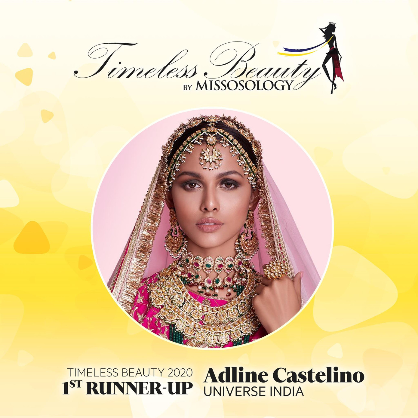 Đứng ở vị trí thứ 2 trong cuộc bình chọn là người đẹp Ấn Độ Adline Castelino - Á hậu 3 Hoa hậu Hoàn vũ 2020. Đứng ở vị trí thứ 2 trong cuộc bình chọn là người đẹp Ấn Độ Adline Castelino - Á hậu 3 Hoa hậu Hoàn vũ 2020.