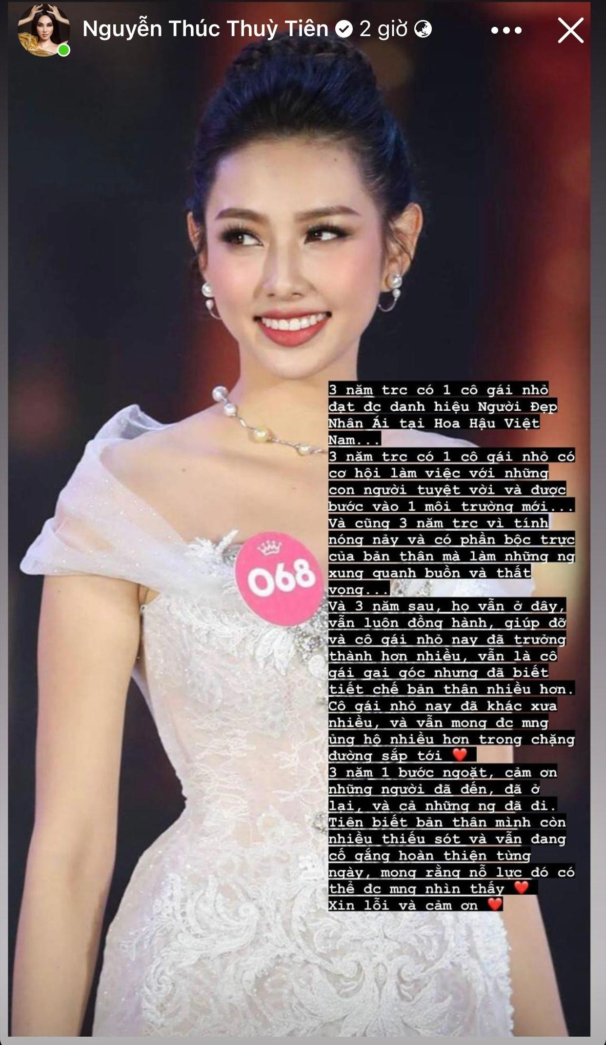 Người đẹp Nguyễn Thúc Thuỳ Tiên ôn lại kỷ niệm nhân dịp 3 năm giành được danh hiệu Người đẹp Nhân ái tại cuộc thi HHVN 2018.