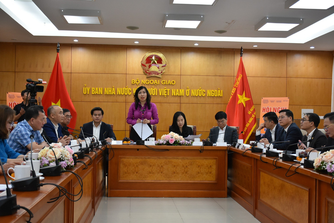 Thứ trưởng Lê Thị Thu Hằng phát biểu tại hội nghị. Thứ trưởng Lê Thị Thu Hằng phát biểu tại hội nghị.