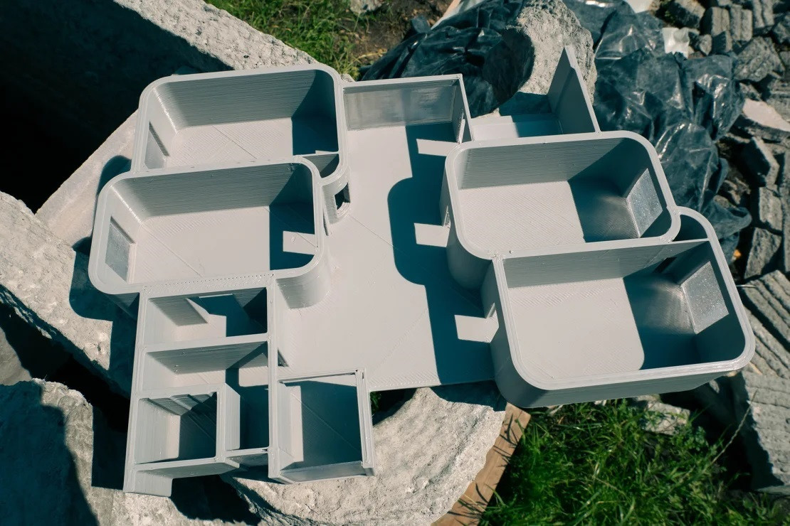 Mô hình 4 phòng học được xây dựng bằng in 3D Mô hình 4 phòng học được xây dựng bằng in 3D