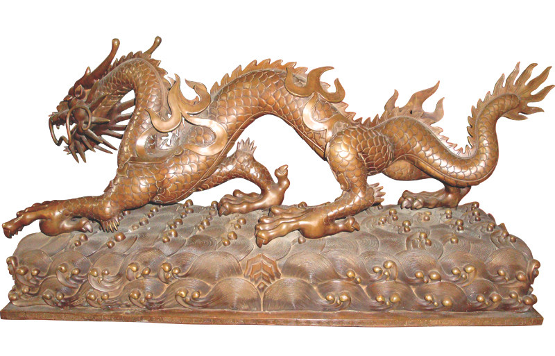 Rồng bằng đồng thời Lê, dài 90 cm, nặng 70 kg. Ảnh trong bài: Hồng Diệu