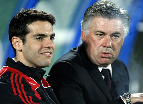Kaka là học trò cưng của Ancelotti tại Milan trước đây