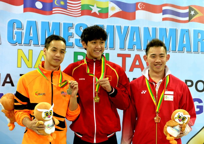 Sau đó, Huỳnh Thế Vỹ, Hoàng Quý Phước, Phạm Thanh Nguyện và Trần Duy Khôi đã về thứ 5/6 nội dung thi đấu cuối cùng hôm nay (4x100m hỗn hợp nam) với thành tích 3 phút 50 giây 81. Đội Indonesia về đầu với thời gian 3 phút 41 giây 65. 