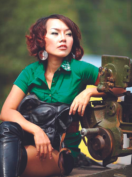 Hình ảnh Thái Thùy Linh trong album “Bộ đội”. Ảnh: Nhân vật cung cấp