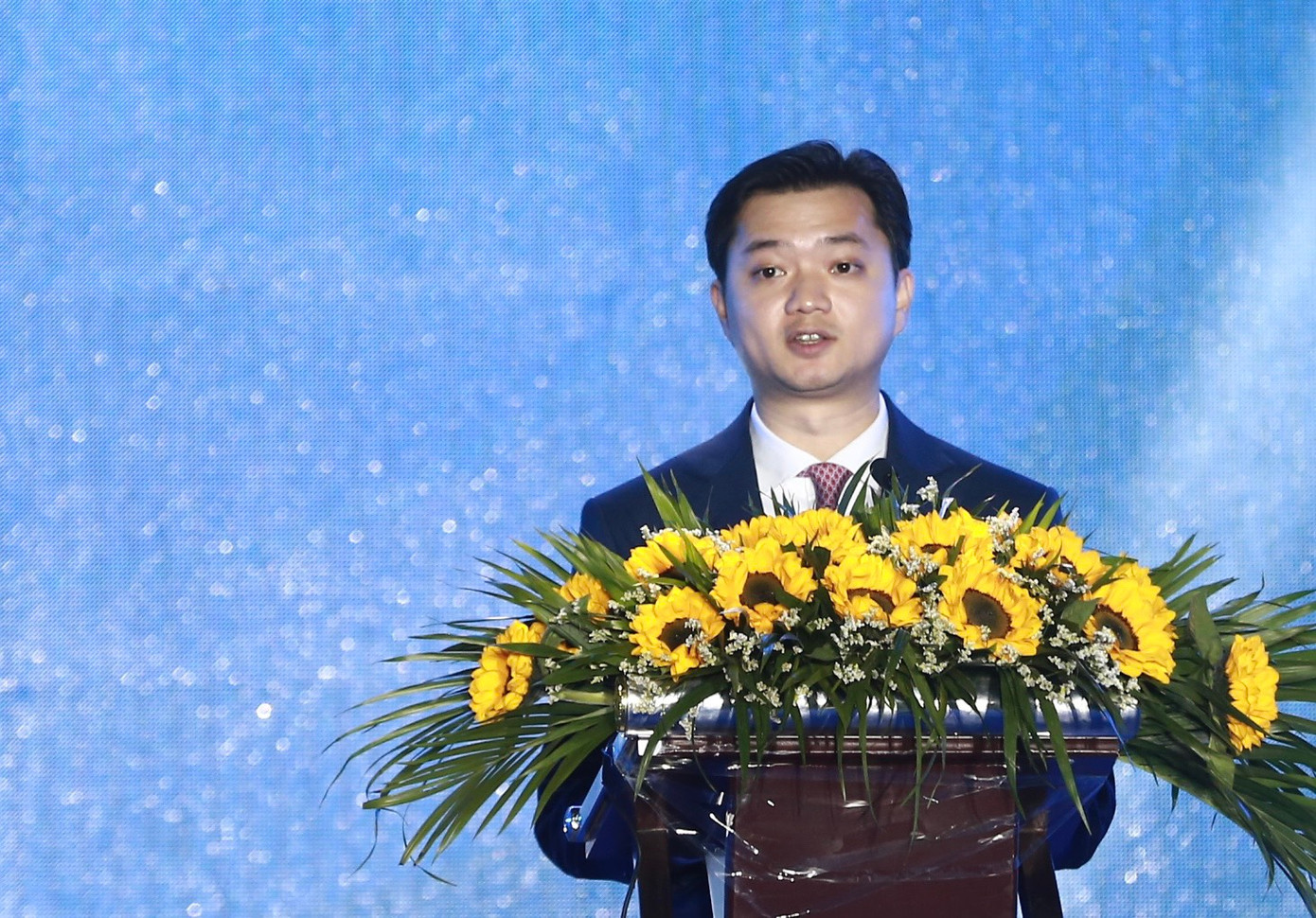 Anh Nguyễn Minh Triết, Bí thư T.Ư Đoàn, Chủ tịch T.Ư Hội SVVN phát biểu tại buổi lễ Anh Nguyễn Minh Triết, Bí thư T.Ư Đoàn, Chủ tịch T.Ư Hội SVVN phát biểu tại buổi lễ