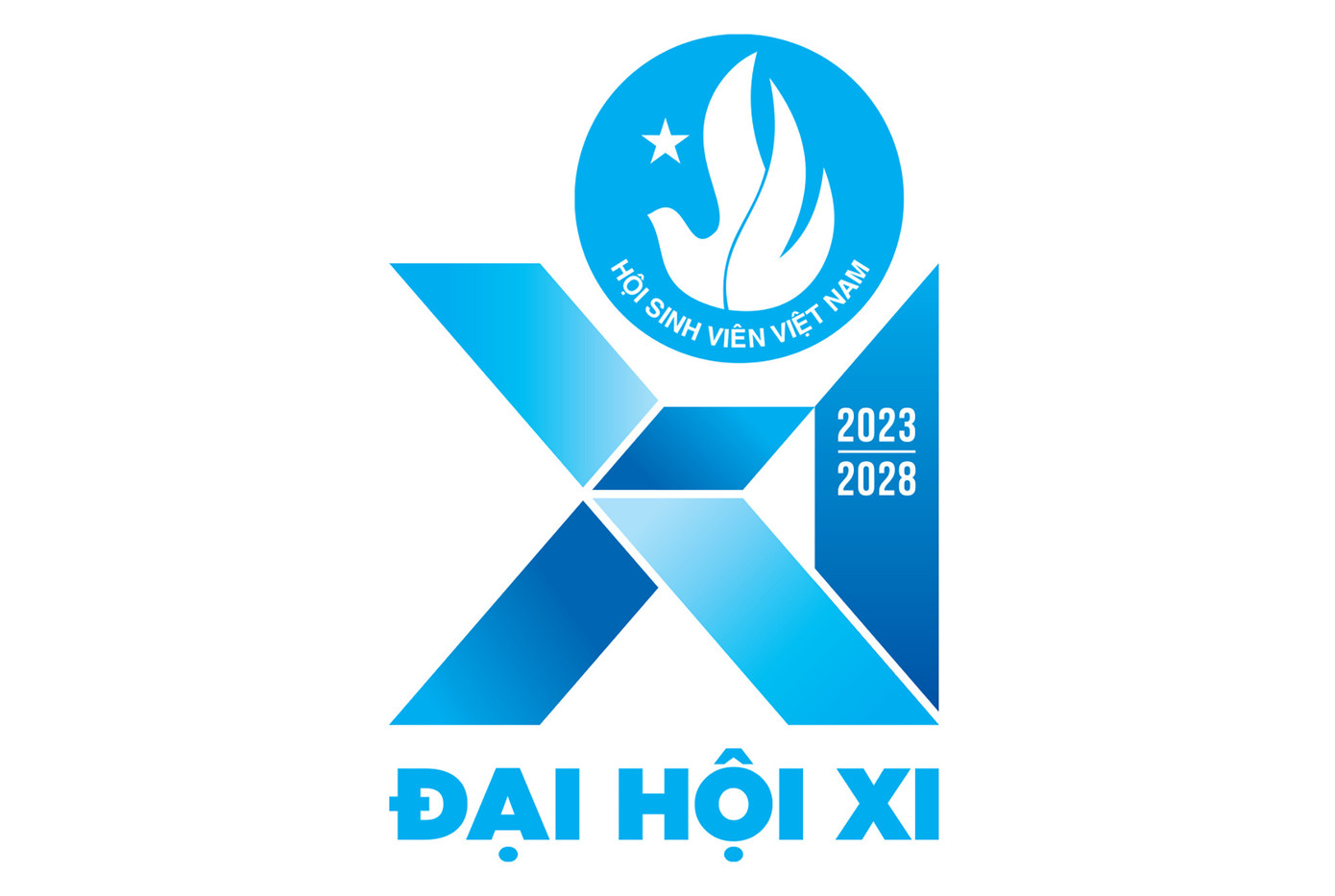 Biểu trưng chính thức của Đại hội đại biểu toàn quốc lần thứ XI, nhiệm kỳ 2023 – 2028