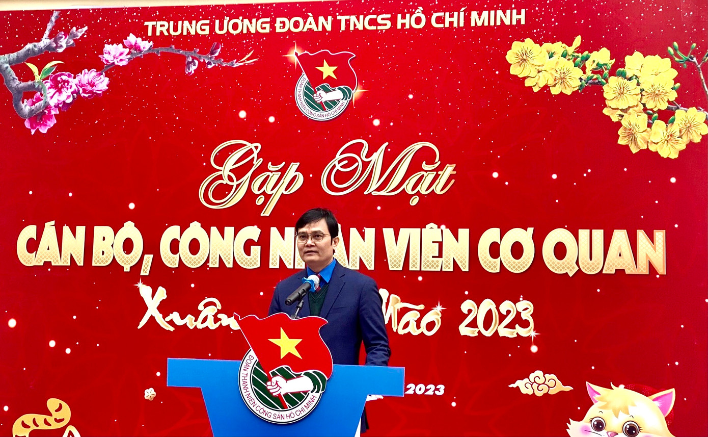 Anh Bùi Quang Huy, Ủy viên dự khuyết T.Ư Đảng, Bí thư thứ nhất T.Ư Đoàn, Bí thư Đảng ủy T.Ư Đoàn. Ảnh: Bảo Anh