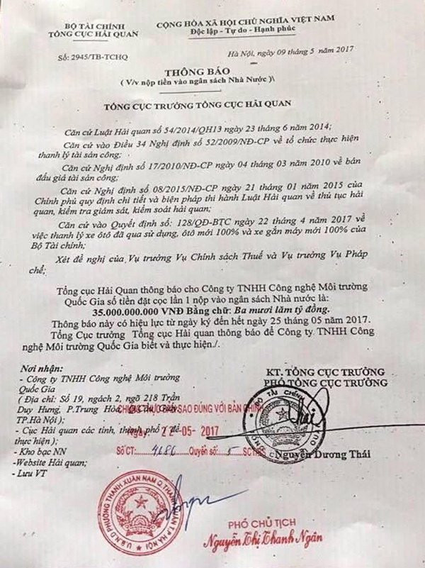 Tổng cục Hải quan cảnh báo văn bản giả mạo lừa đảo ảnh 1