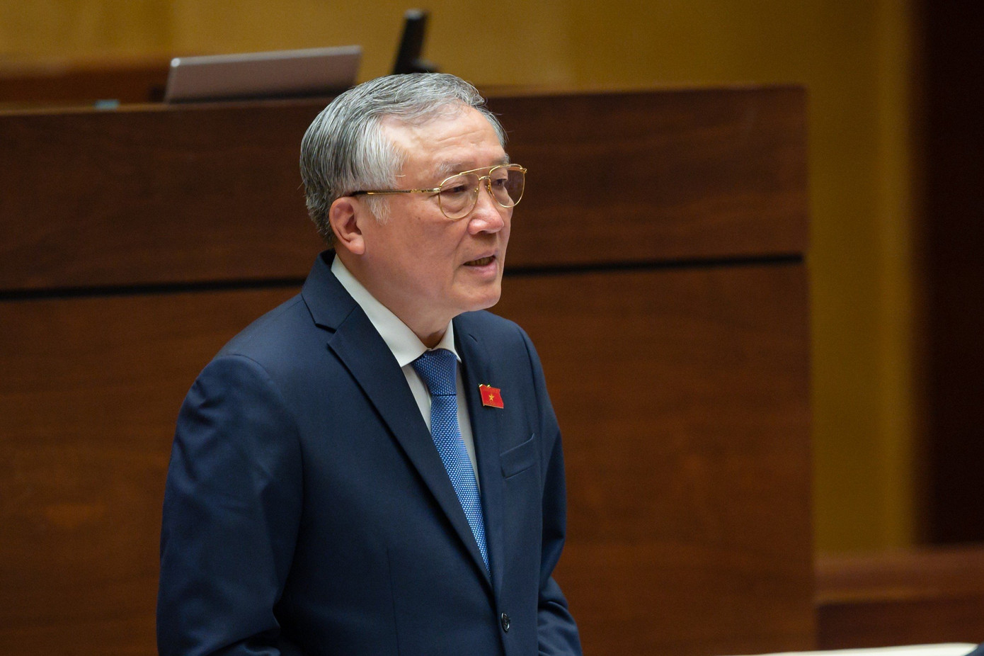 Chánh án TAND Tối cao Nguyễn Hoà Bình tại phiên chất vấn Chánh án TAND Tối cao Nguyễn Hoà Bình tại phiên chất vấn