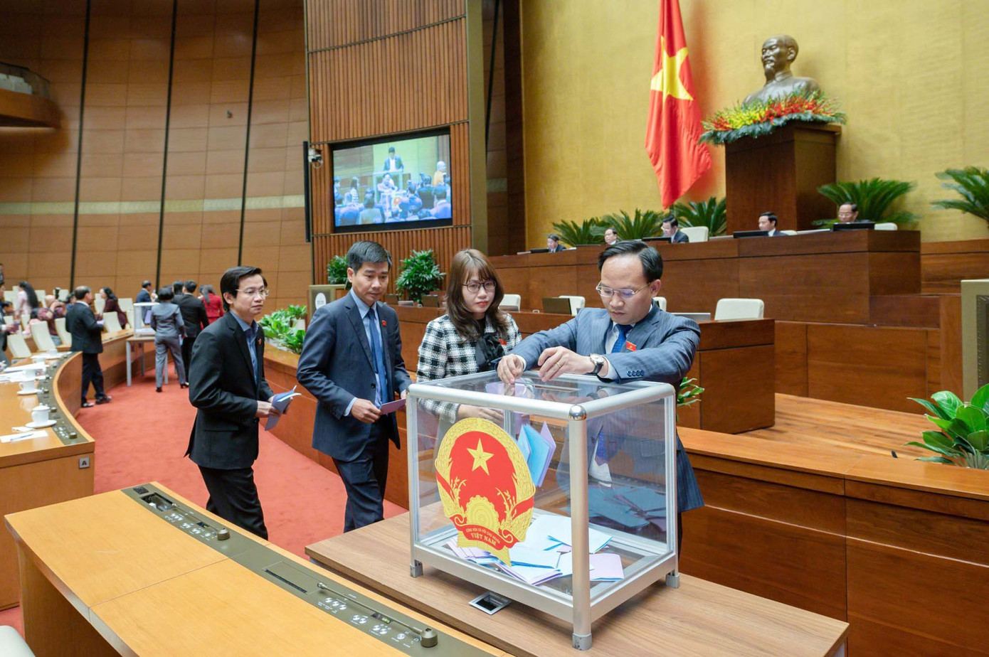 Quốc hội sẽ bỏ phiếu kín bầu Chủ tịch nước nhiệm kỳ 2021 - 2026 (ảnh: Như Ý). Quốc hội sẽ bỏ phiếu kín bầu Chủ tịch nước nhiệm kỳ 2021 - 2026 (ảnh: Như Ý).