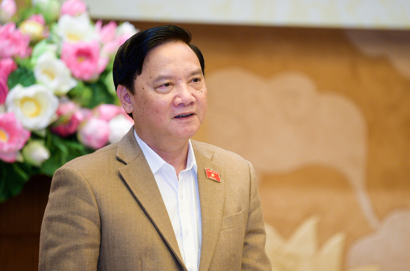 Phó Chủ tịch Quốc hội Nguyễn Khắc Định, Trưởng Đoàn giám sát. (Ảnh: QH)