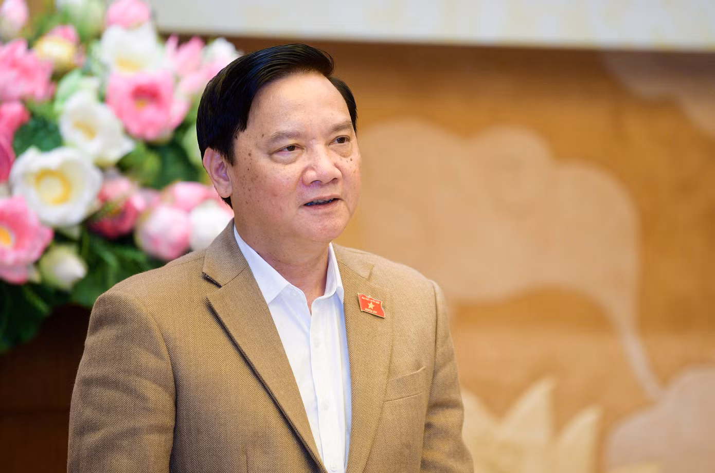 Phó Chủ tịch Quốc hội Nguyễn Khắc Định, Trưởng Đoàn giám sát. (Ảnh: QH)