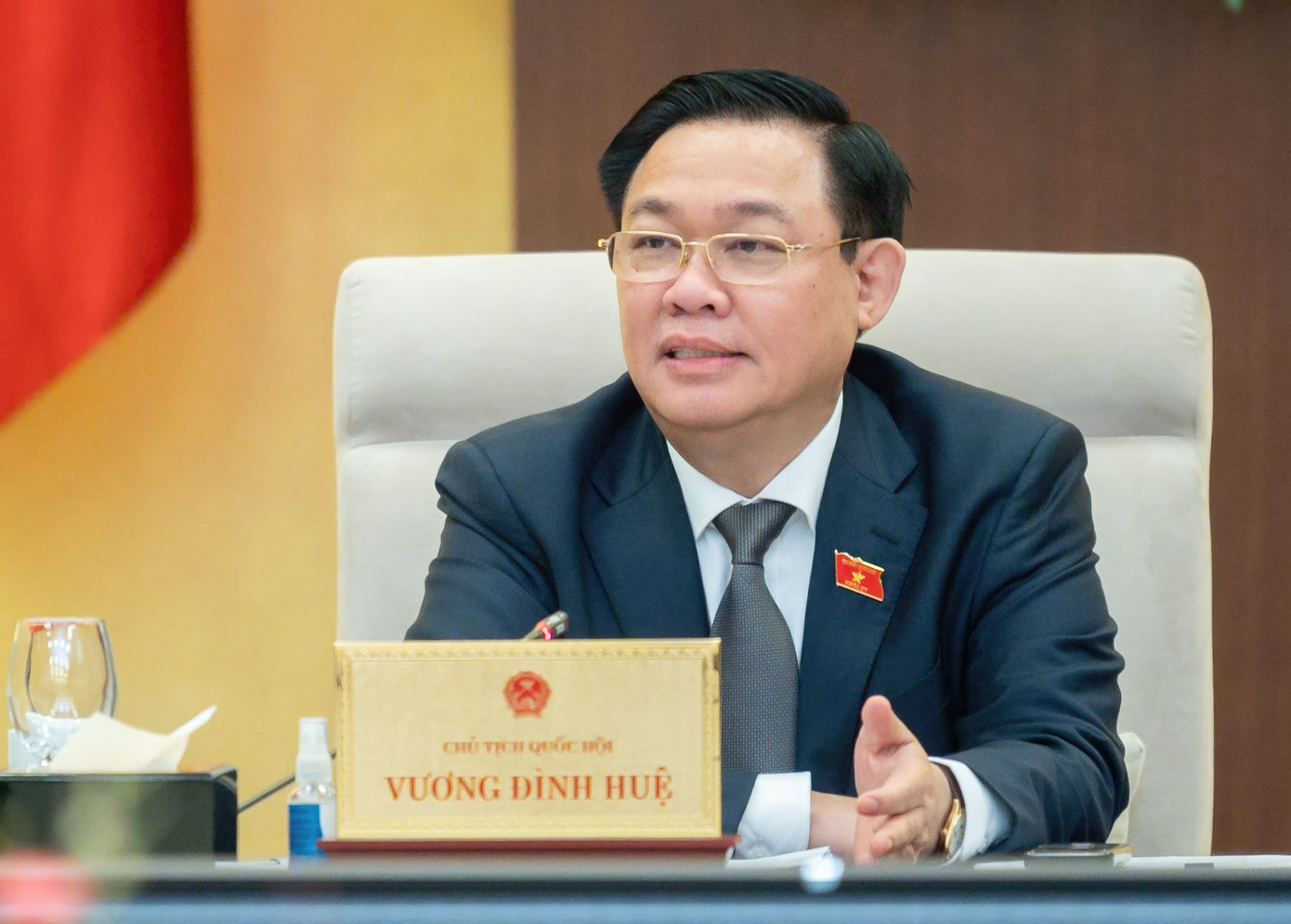 Chủ tịch Quốc hội Vương Đình Huệ. (Ảnh: VTT) Chủ tịch Quốc hội Vương Đình Huệ. (Ảnh: VTT)