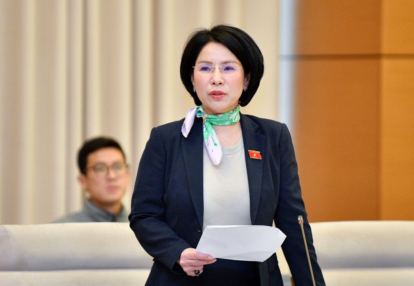 Đại biểu Quốc hội Trần Thị Nhị Hà (Hà Nội). (Ảnh: Quốc hội)