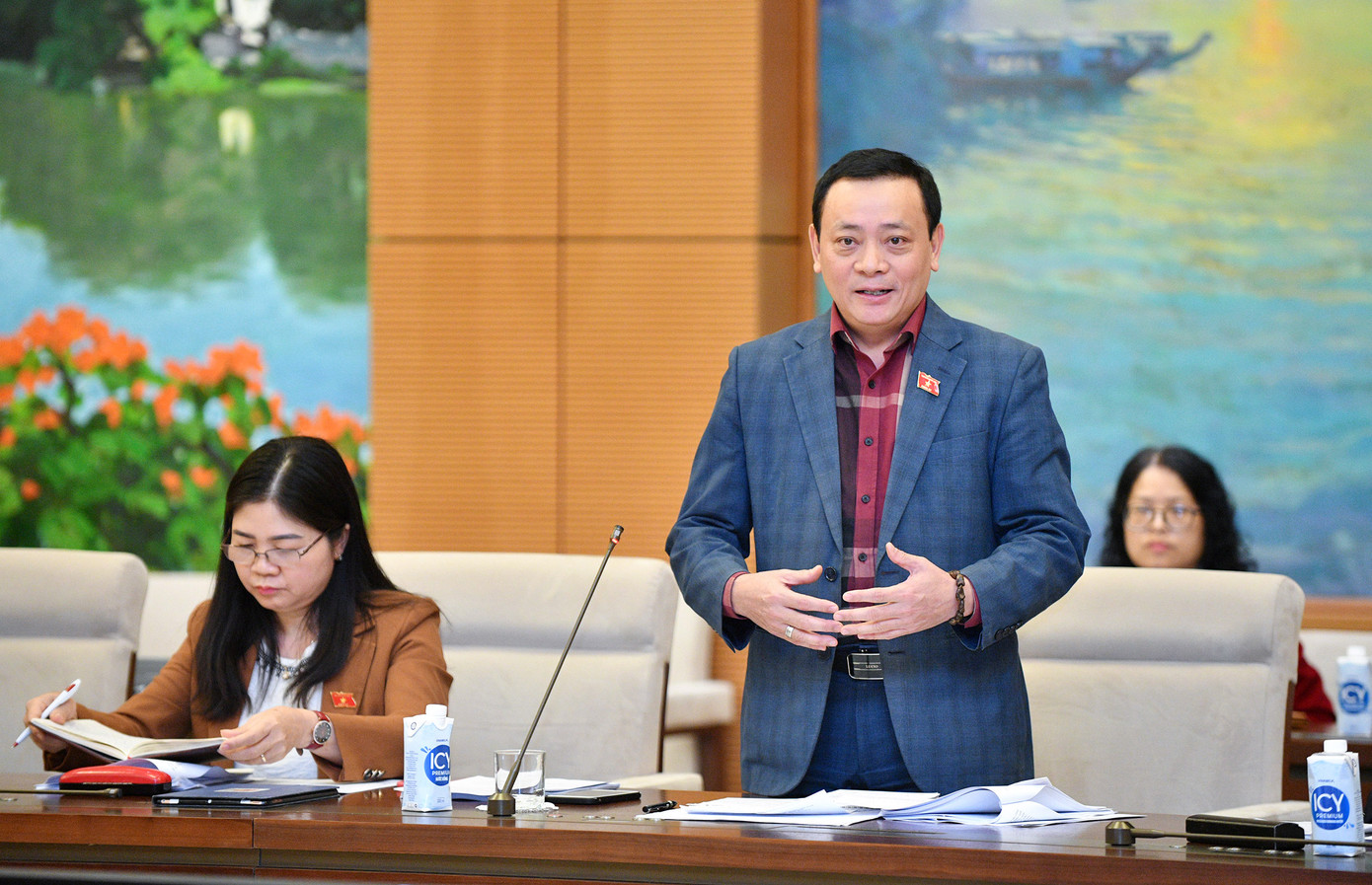 Ủy viên Thường trực Ủy ban Xã hội của Quốc hội Lê Văn Khảm. (Ảnh: Quốc hội)