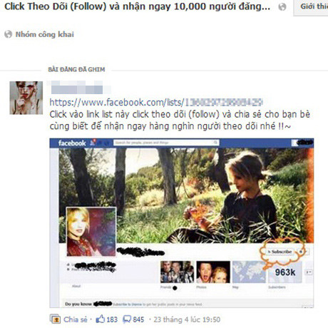 hiêu tạo subcriber ảo được quảng bá rầm rộ trên mạng