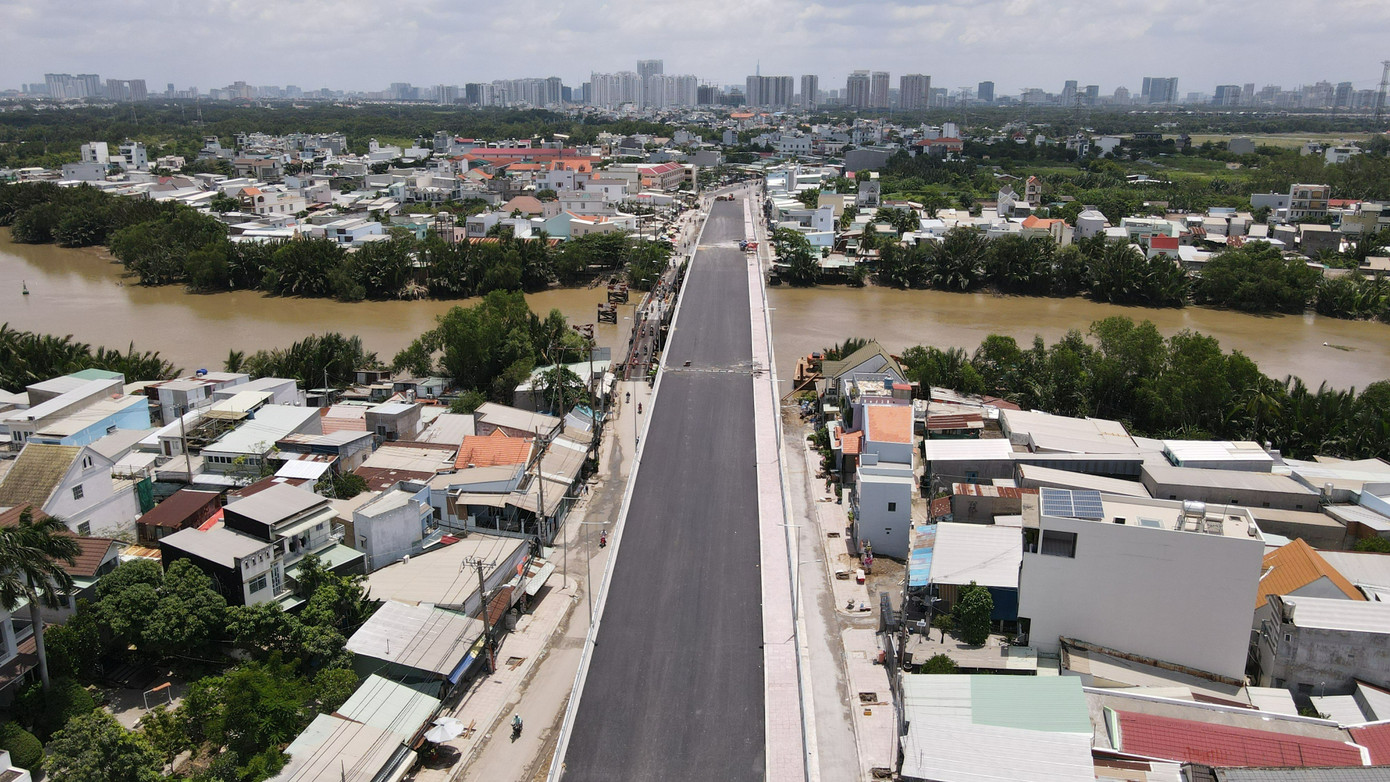 Theo kế hoạch, cầu Long Kiểng (huyện Nhà Bè) sẽ được thông xe vào sáng 6/9 tới đây.