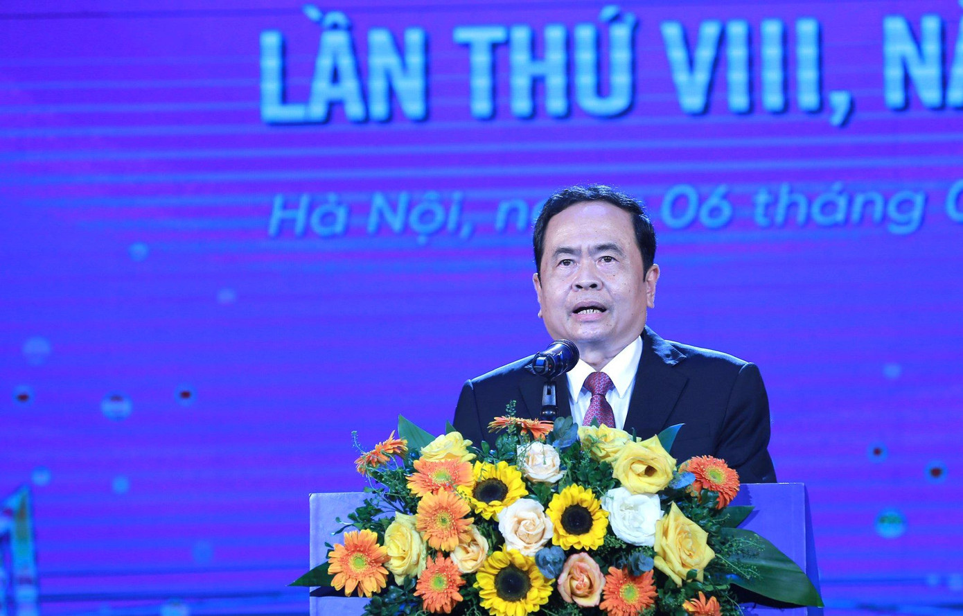 Ông Trần Thanh Mẫn, Ủy viên Bộ Chính trị, Phó Chủ tịch thường trực Quốc hội phát biểu tại buổi lễ. Ảnh: Bảo Anh Ông Trần Thanh Mẫn, Ủy viên Bộ Chính trị, Phó Chủ tịch thường trực Quốc hội phát biểu tại buổi lễ. Ảnh: Bảo Anh