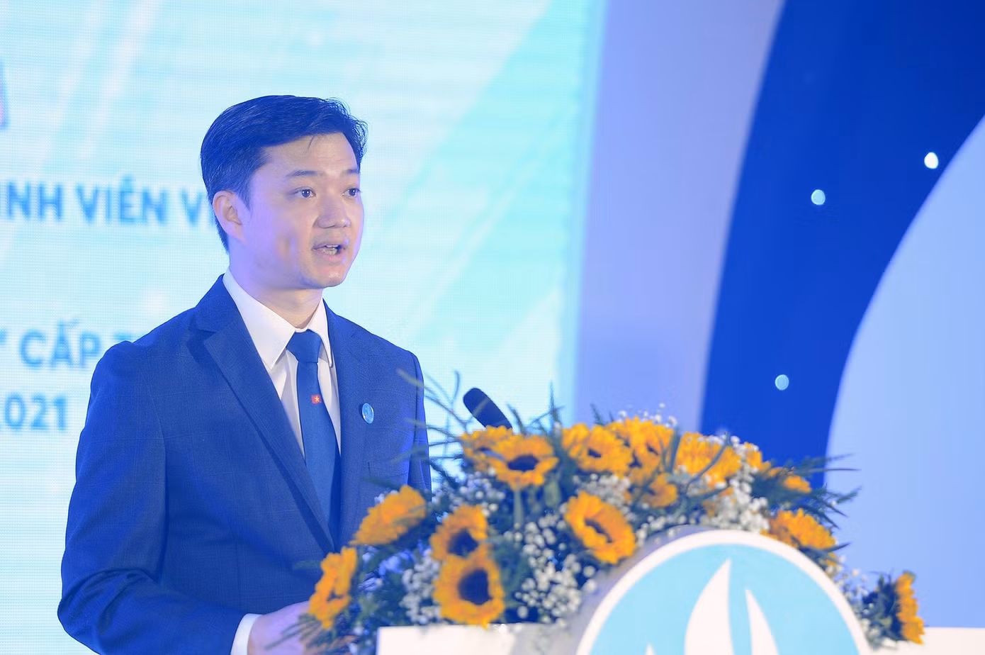 Bí thư T.Ư Đoàn, Chủ tịch T.Ư Hội SVVN Nguyễn Minh Triết phát biểu tại buổi lễ. Ảnh: Dương Triều Bí thư T.Ư Đoàn, Chủ tịch T.Ư Hội SVVN Nguyễn Minh Triết phát biểu tại buổi lễ. Ảnh: Dương Triều