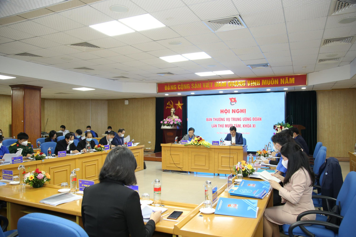 Hội nghị Ban thường vụ T.Ư Đoàn lần thứ 18, khóa XI. Ảnh: Lâm Đăng Hải