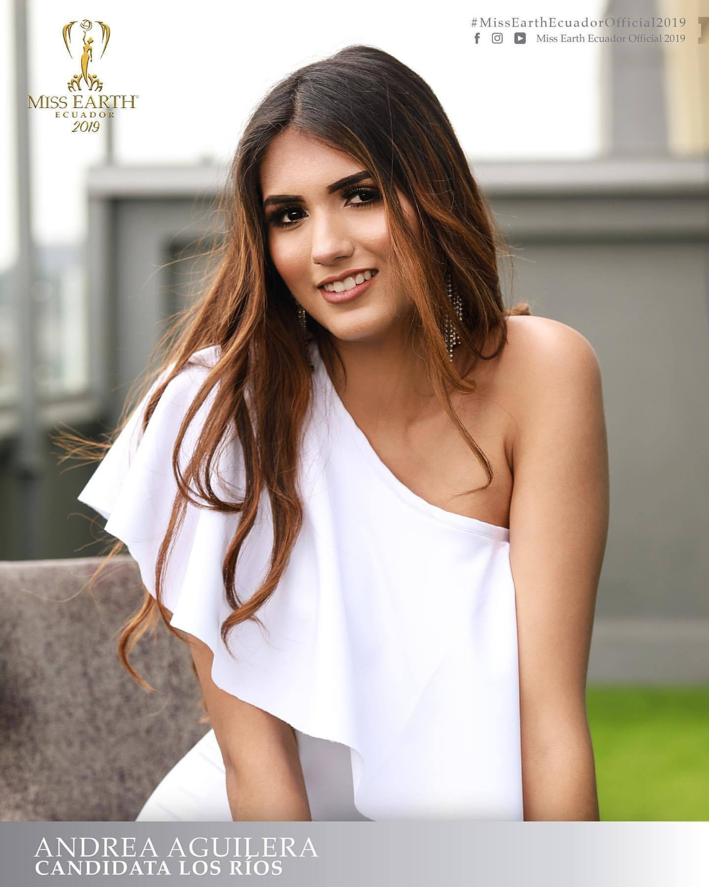 Nhan sắc của Andrea Aguilera cách đây 4 năm khi tham dự Hoa hậu Trái Đất Ecuador 2019.